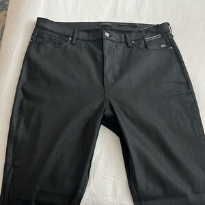 Banana Republic Black Waxed Denim